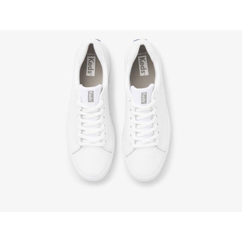 Keds Alley Leather Sneakers Damen Weiß | 50714GPAB